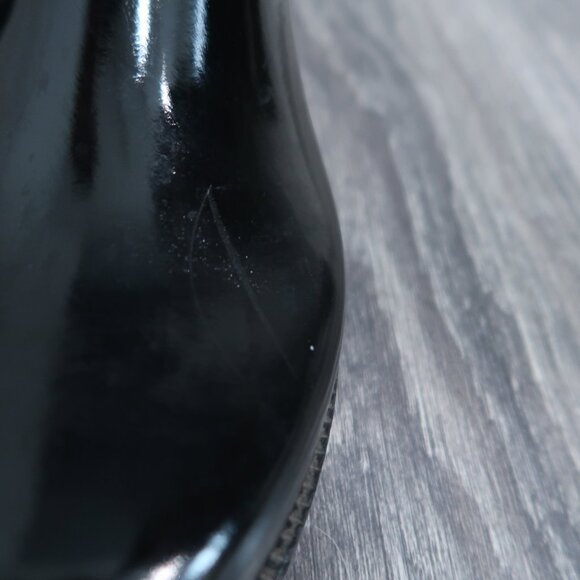 Michael Kors Shoes Womens 8 Black Chelsea Rain Boots Ankle Booties Slip On - Picture 4 of 15